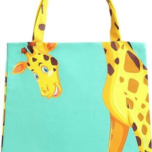 Sophie the Giraffe - Funny Giraffe Decor - Reusable Canvas Tote Bag for Women -